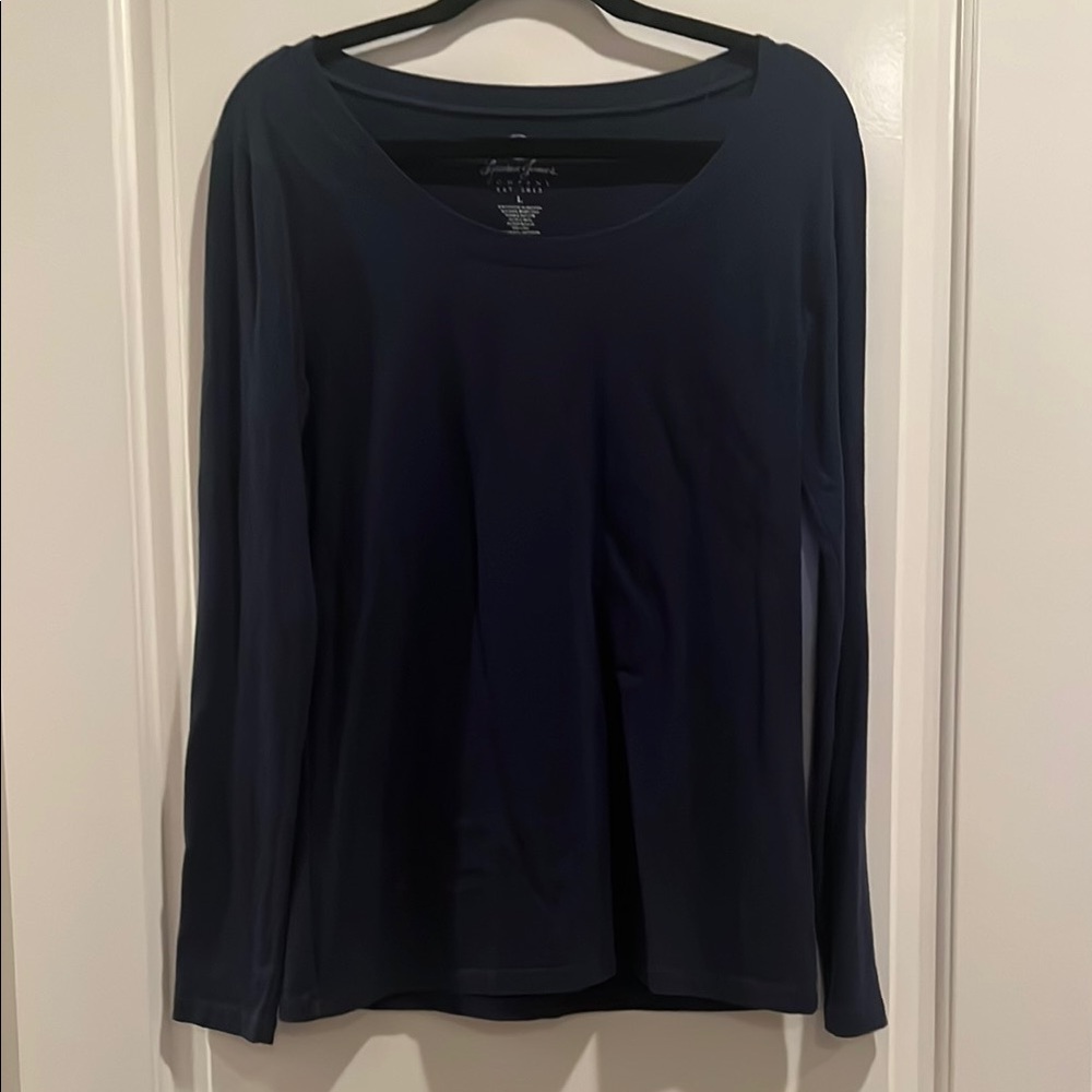 Lauren James Navy Long Sleeve Tee